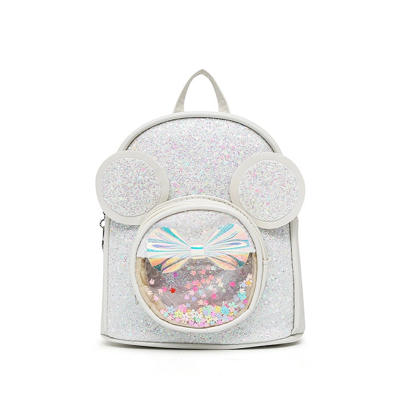 New Sequins Children’s Bag Cute Cartoon Princess Backpack Women’s Fashion Casual Stylish Kindergarten Back