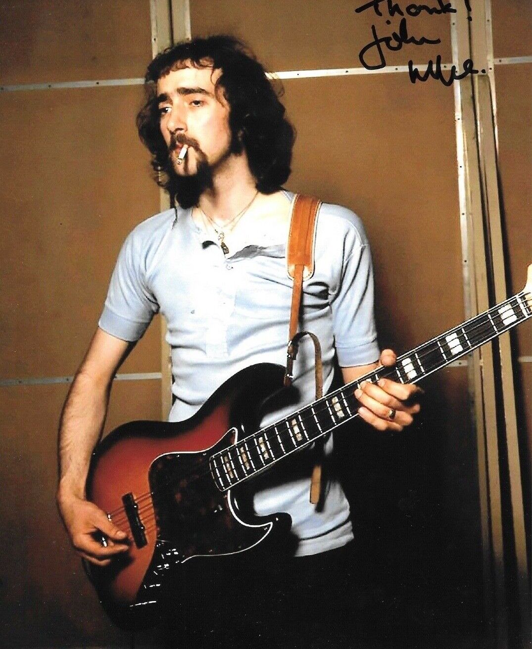 * JOHN MCVIE * signed 8x10 Photo Poster painting * FLEETWOOD MAC * BASSIST * COA * 5