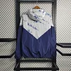 2023/2024 Italy Windbreaker(White-Navy blue)Football Shirt 1:1 Thai Quality