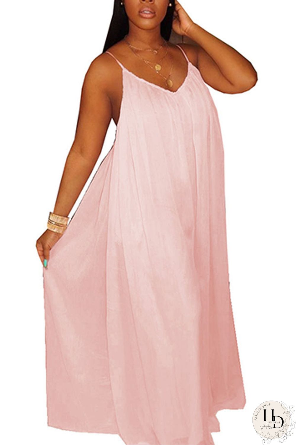 White Fashion Sexy Solid Chiffon Sleeveless V Neck Jumpsuits