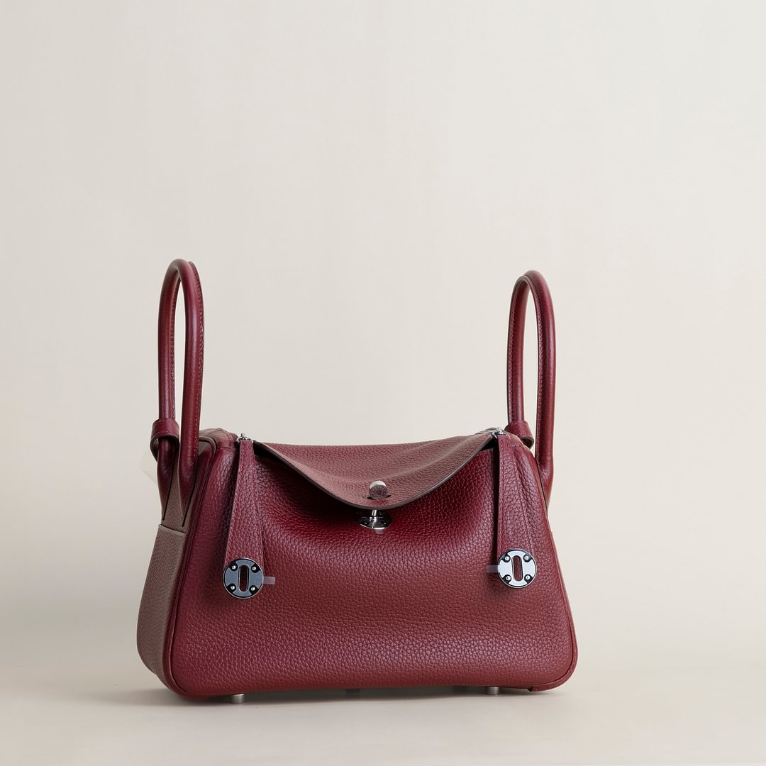 Lindy 26cm Clemence leather 55 H Rouge PHW