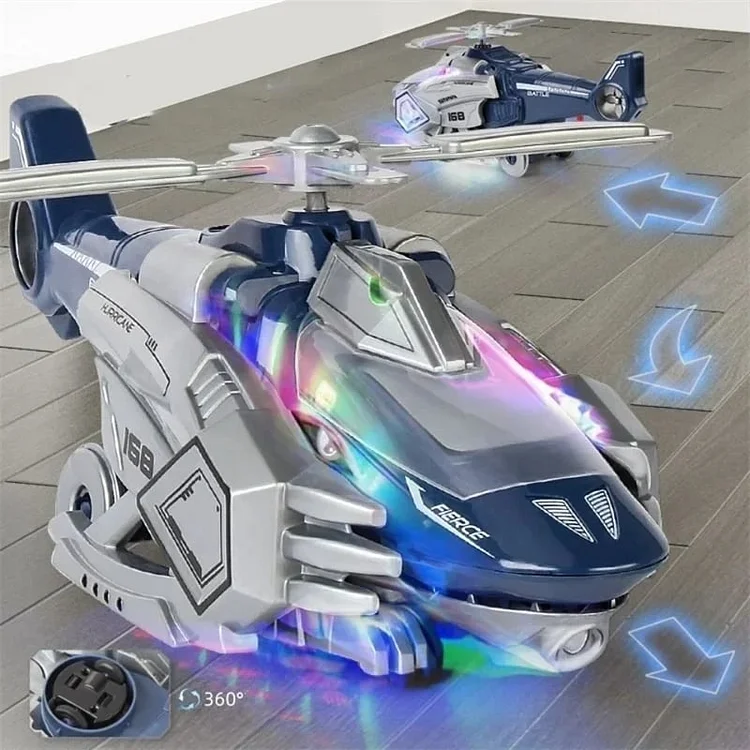 Hot Sale LED Transforming Dinosaur Helicopter Toy