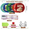 6pcs DIY Beer Diamond Painting Acrylic Coasters