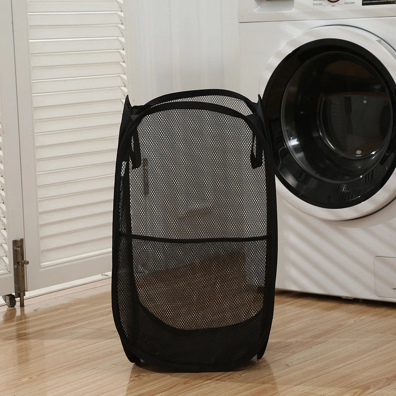Grid Foldable Dirty Clothes Basket Simple Storage Basket Dirty Clothes Basket Household Bathroom Laundry Basket Sundries Basket