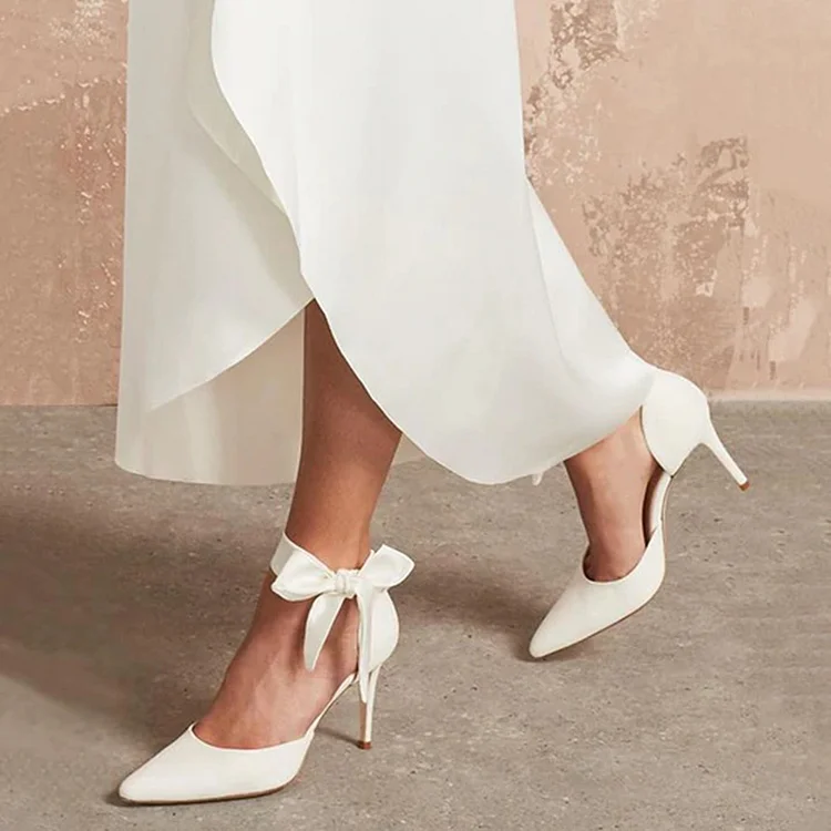 Ivory 2024 suede heels