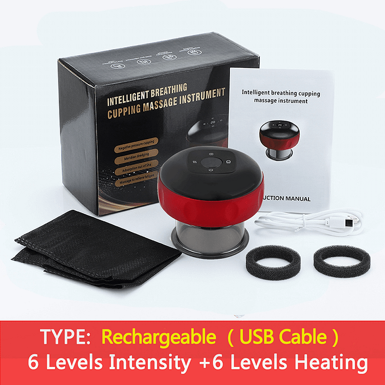 6/12 Levels Electric Intelligent Breathing Cupping Massager