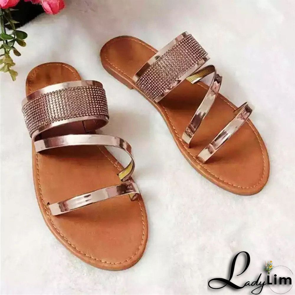 Silver Fashion Casual Patchwork Rhinestone Round Comfortable Out Door Shoes
