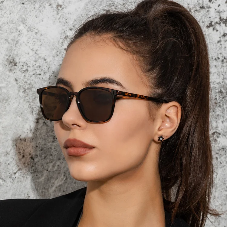 Retro Simple Square Sunglasses at Hiphopee