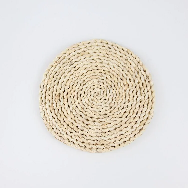 Natural Corn Husk Handmade Straw Woven With Insulated Table Mat 