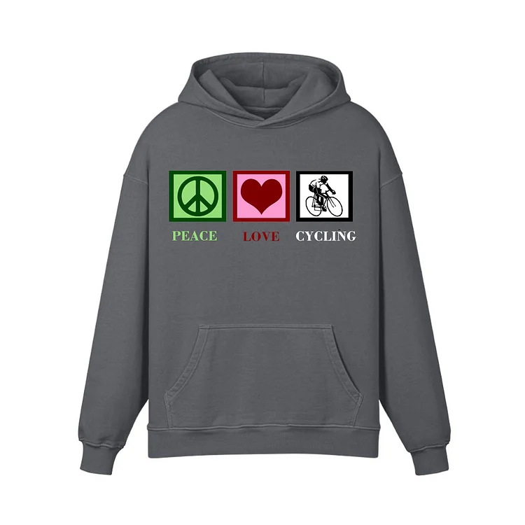 Peace Love Cycling Hoodie