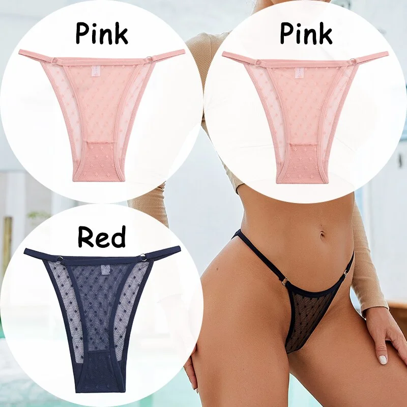 Billionm Panties Lace G-string Thong Women's Underwear Mesh Transparent Lingerie Low-Waist Female Briefs Soft Women's Underpants
