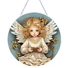(US Only)Angel Girl Theme 2D Flat DIY Diamond Art Pendant Wall Decor for Home & Windows