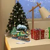 uk.everydayedeals DIY Acrylic Diamond Painting Desktop Tabletop Ornament - Xmas Train Pulling A Tree