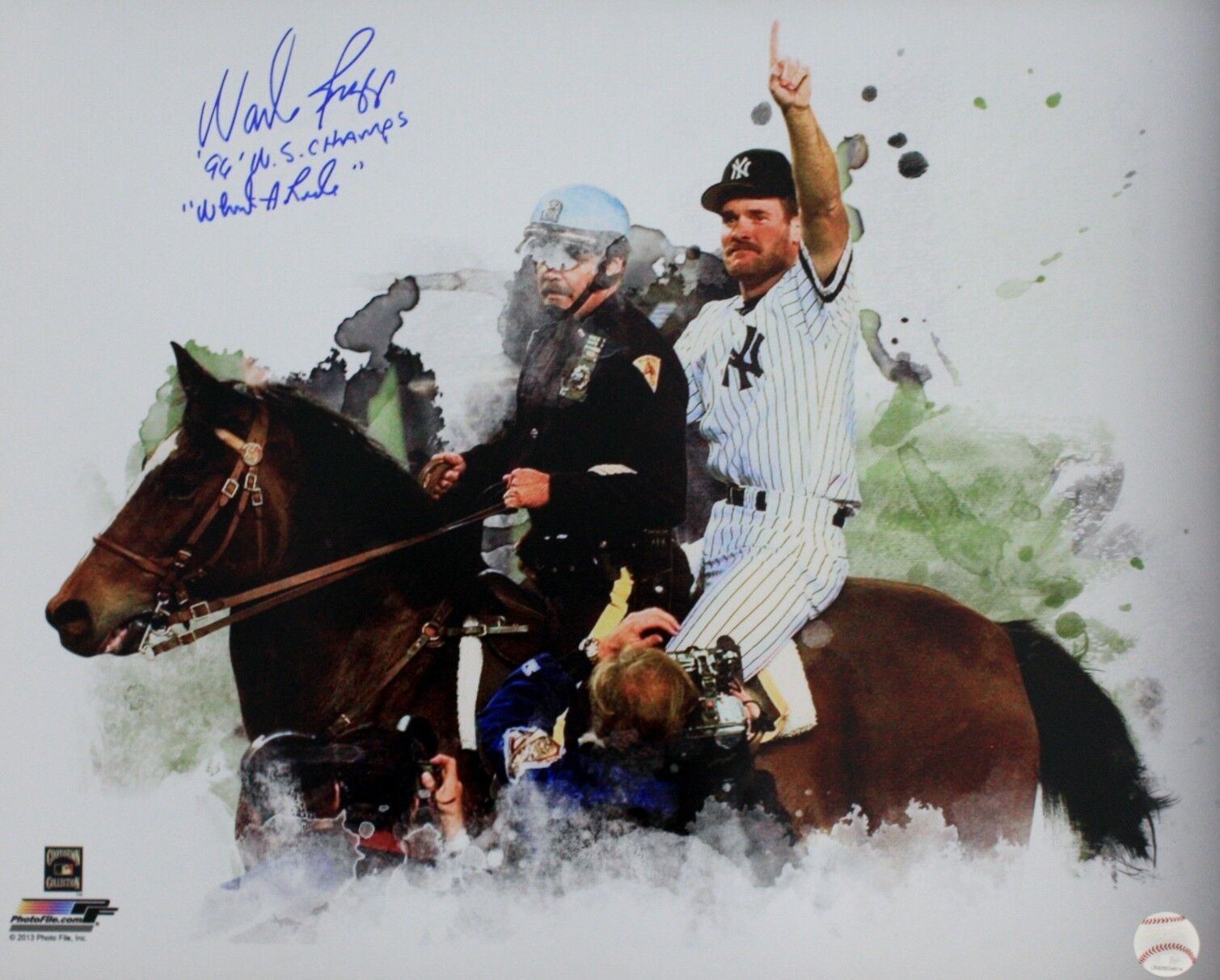 Autographed 16x20 Wade Boggs New York Yankees Photo Poster painting - COA