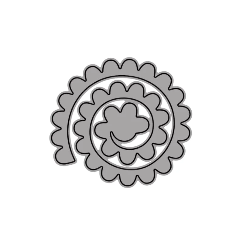 Spiral Flower Metal Cutting Dies for DIY Scrapbooking Album Paper Cards Decorative Crafts Embossing Die Cuts Christmas 2021new