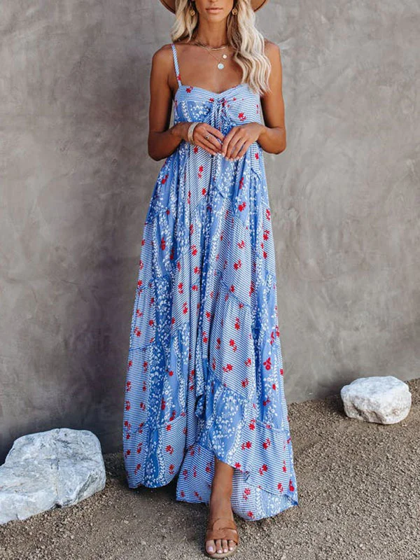 Printed Resort Style Ladies Long Dress