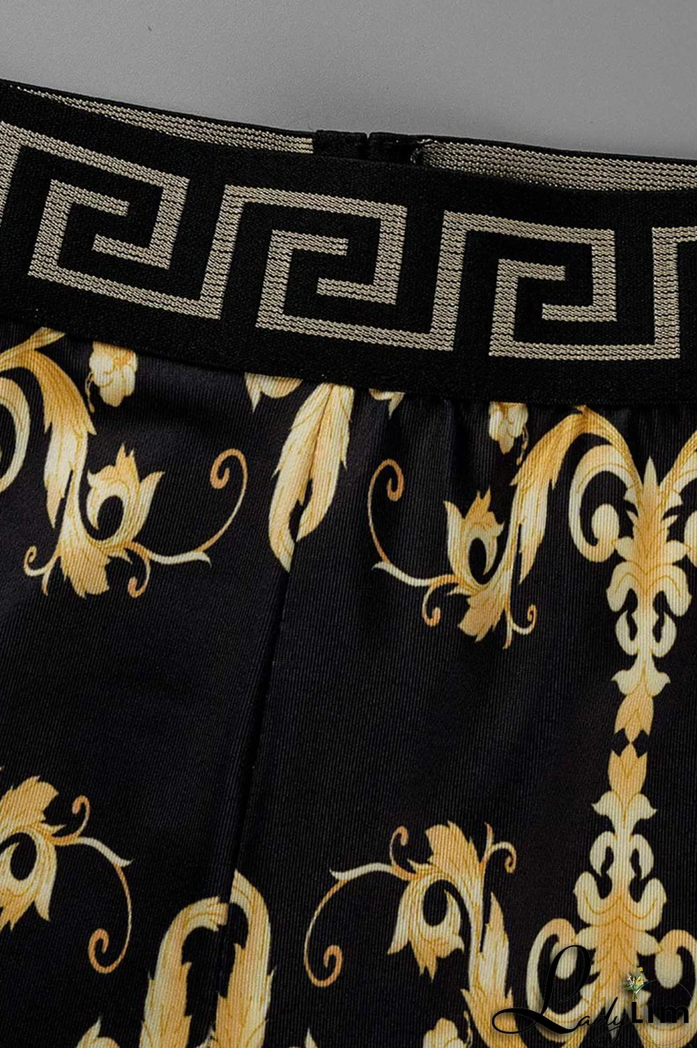 Red Fashion Casual Print Patchwork Backless O Neck Sleeveless Two Pieces