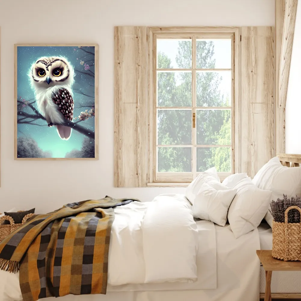Full Round Diamond Painting 30*40cm - Owl