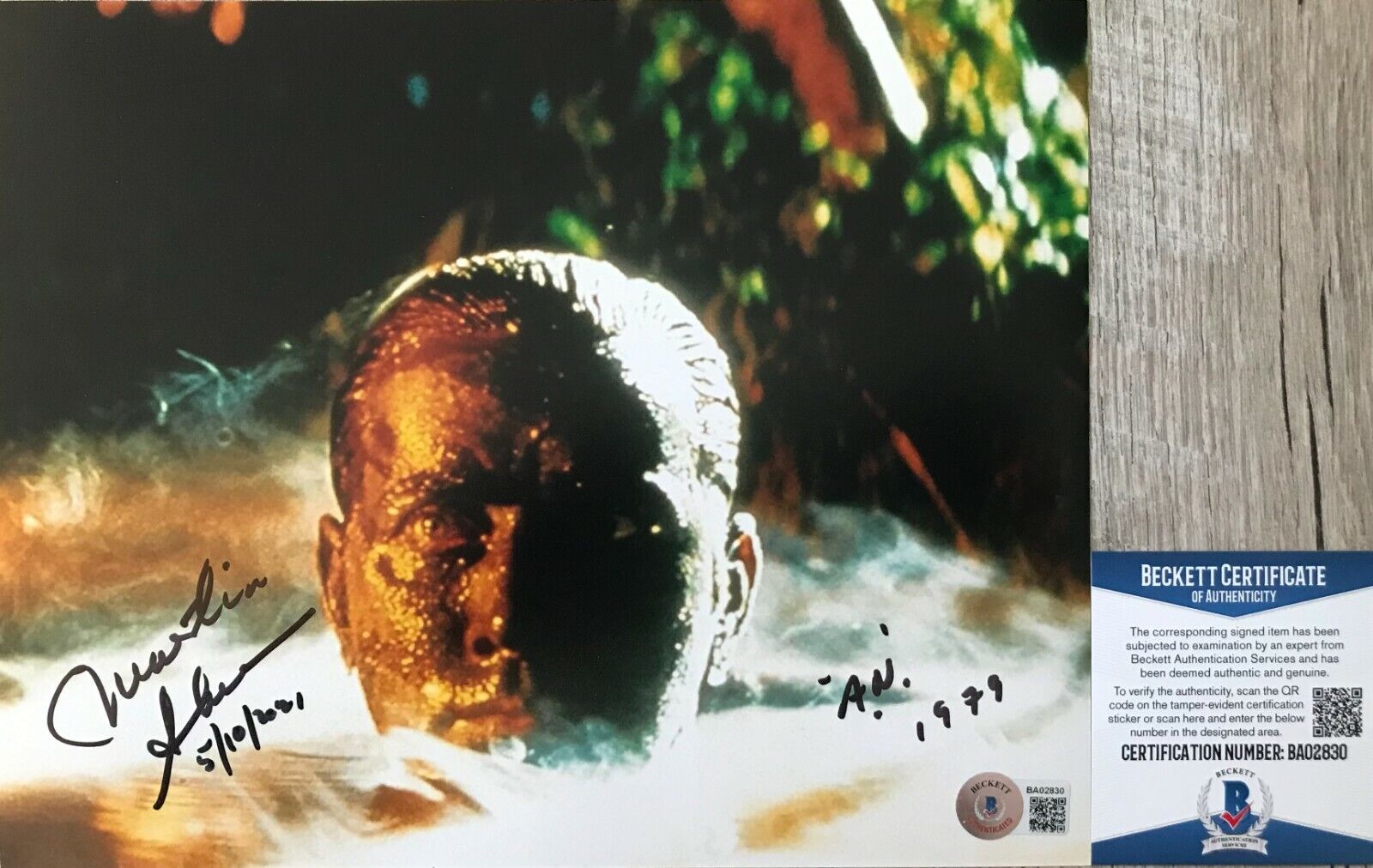 Coppola!!! Martin Sheen Autographed Signed APOCALYPSE NOW 8x10 Photo Poster painting Beckett BAS