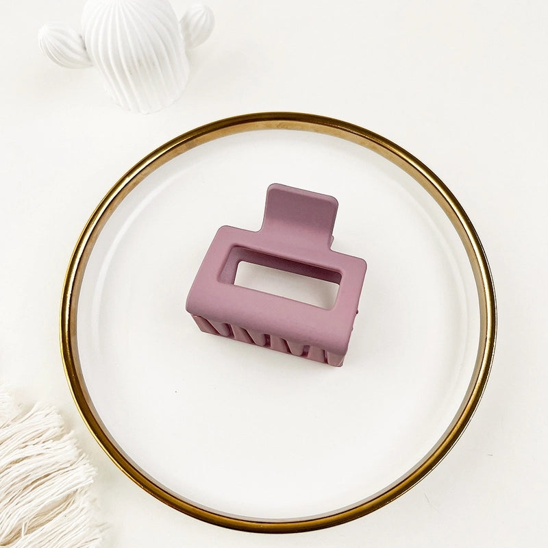 Fashion Solid Color Plastic Hair Claws