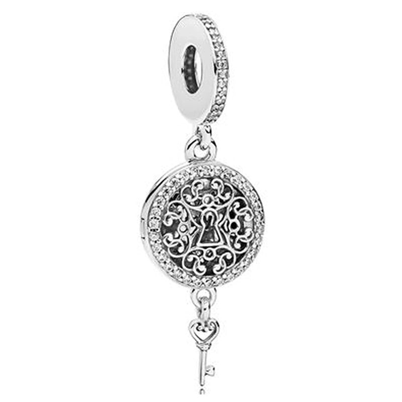 1 PC/Package Metal Rhinestones Plating Inlay Polished Pendant Beads