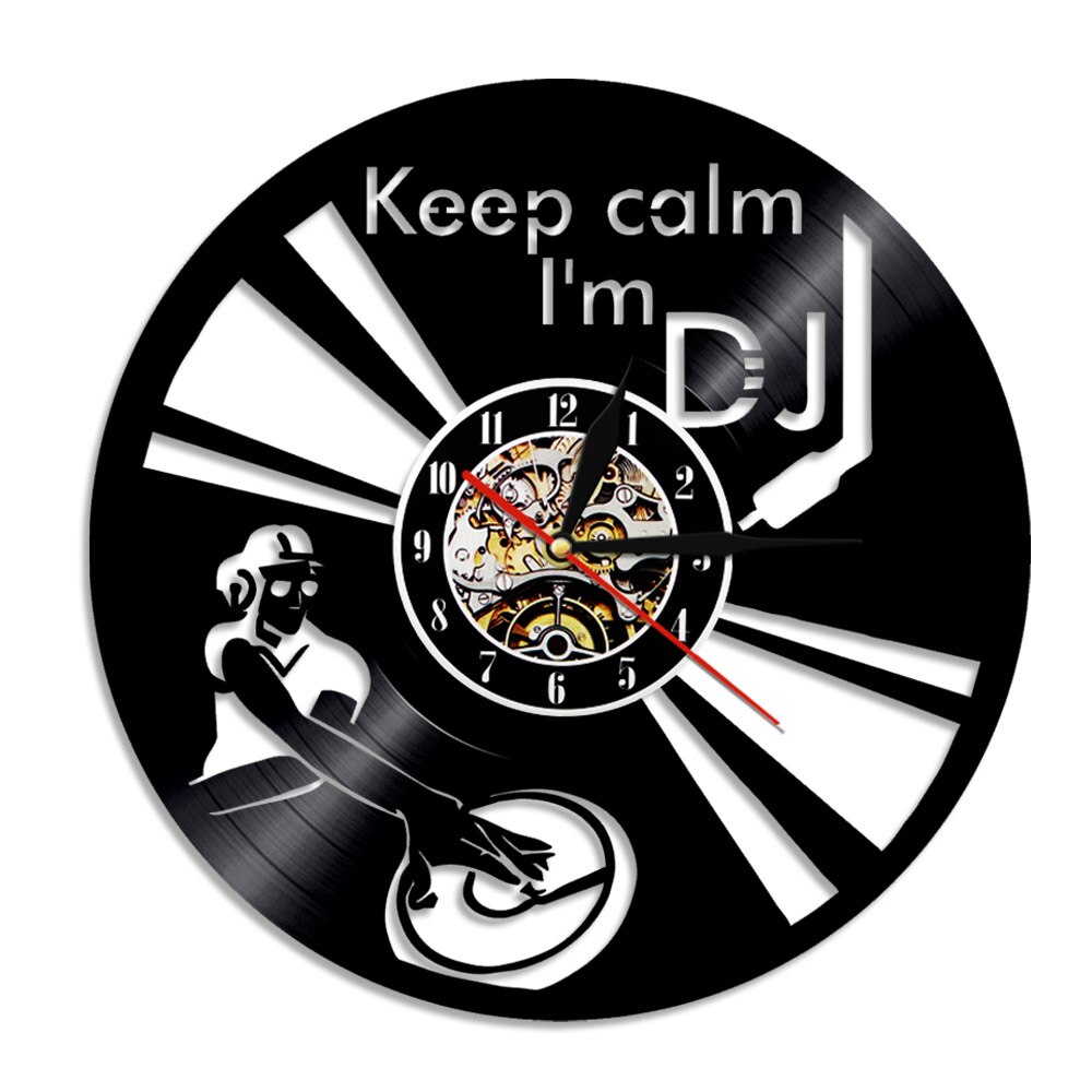

Keep Calm I'm DJ - Vinyl Record Wall Clock - Without LED, 501 Original