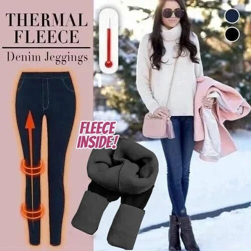 🎄Early Christmas Sale🎄 Thermal Fleece Denim Jeggings