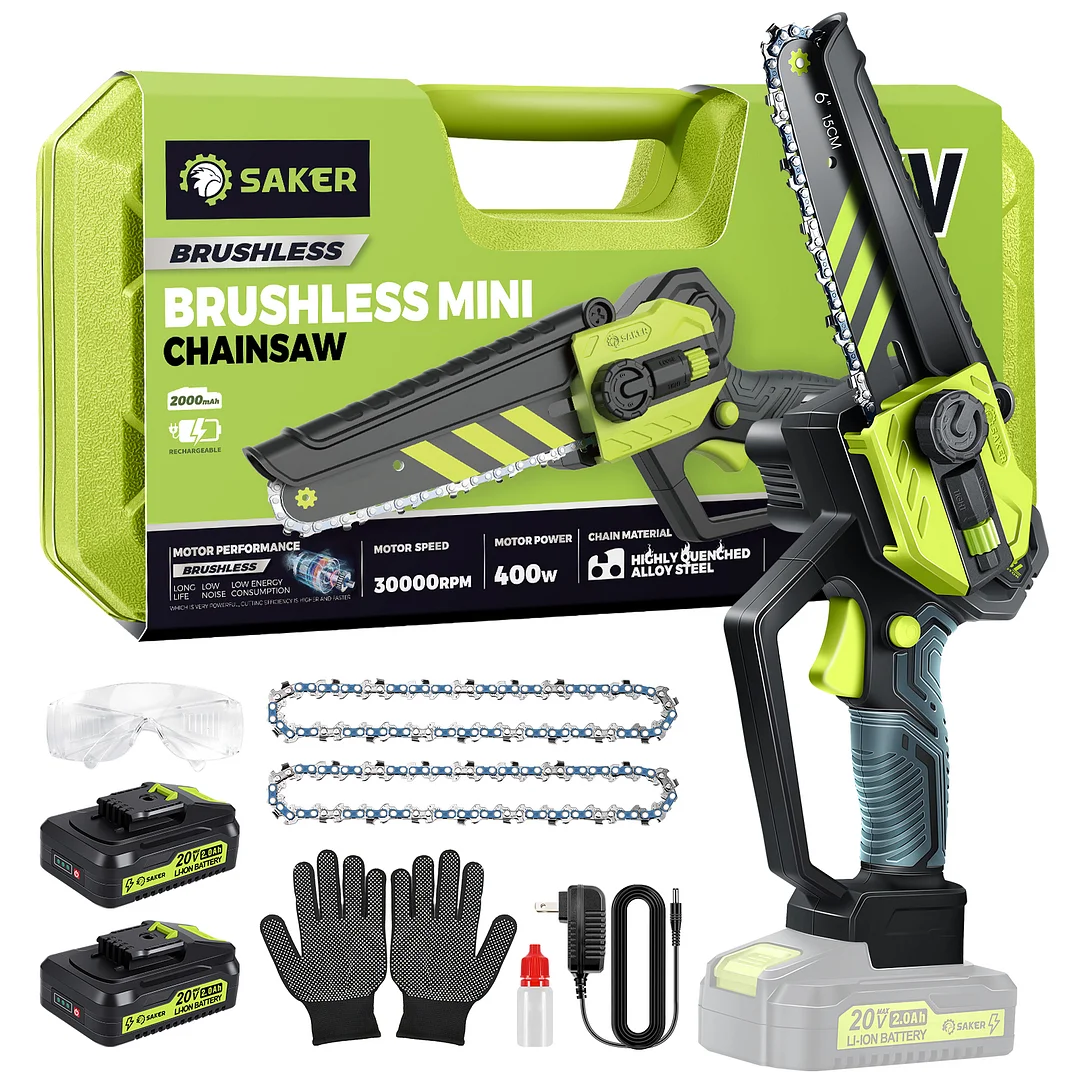 Saker® Brushless Mini Chainsaw