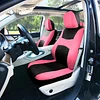 FH Group Full Set Cloth Car Seat Covers, Universal Fit combo, Low Back Front Seat Covers, Airbag Compatible, Split Bench Rear Seat, Washable Seat Cover for SUV, Sedan, Van, Pink