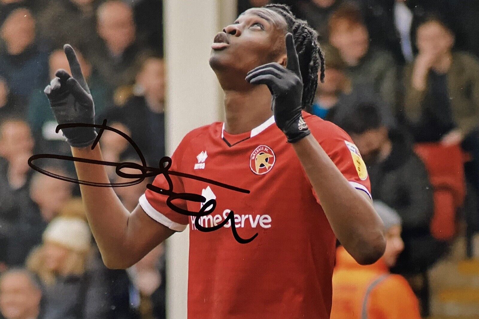 Derick Osei Genuine Hand Signed Walsall 6X4 Photo Poster painting 5