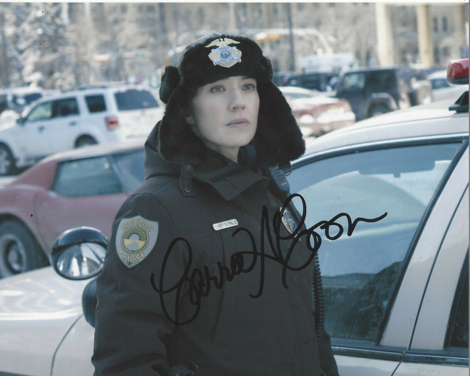 CARRIE COON HAND SIGNED AUTHENTIC 'FARGO' 8x10 SHOW Photo Poster painting w/COA TV ACTRESS