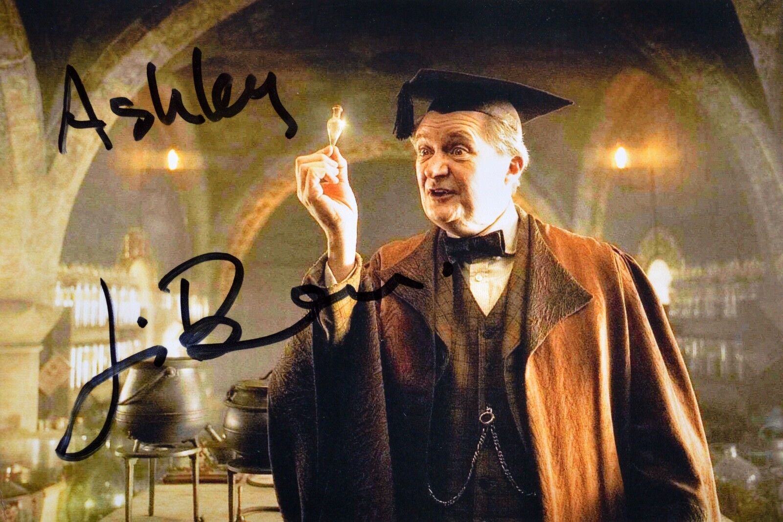 Jim Broadbent Harry Potter (Dedicated) signed autographed 6x4 picture