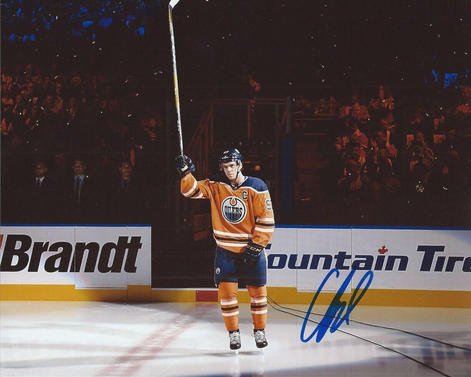 Connor McDavid Signed 8x10 Photo Poster painting Edmonton Oilers Autographed COA B