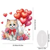 DIY Cat Heart Acrylic Special Shape Diamond Painting Desktop Ornaments