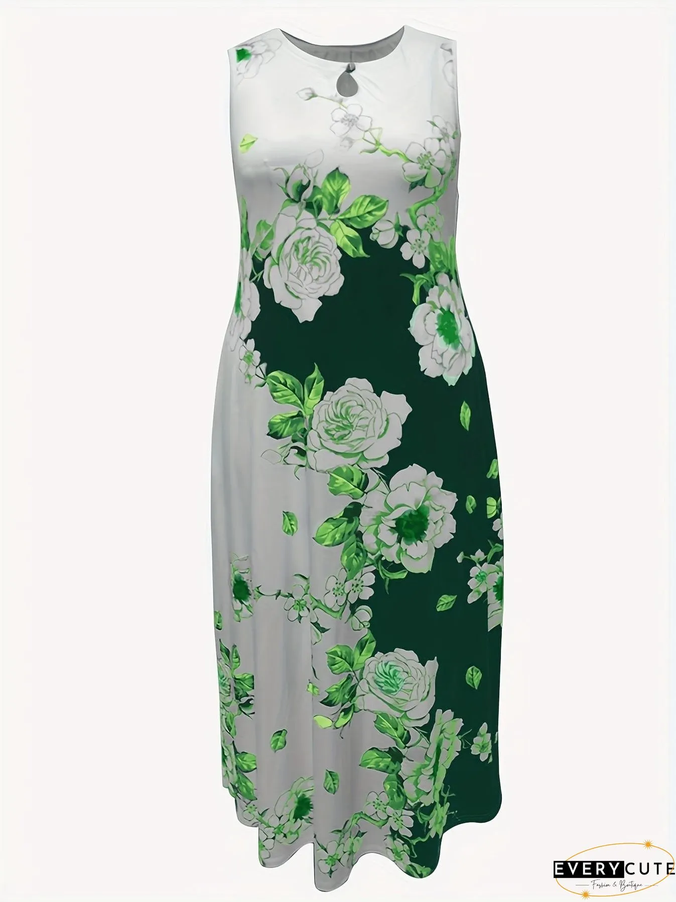 Plus Size Floral Dress