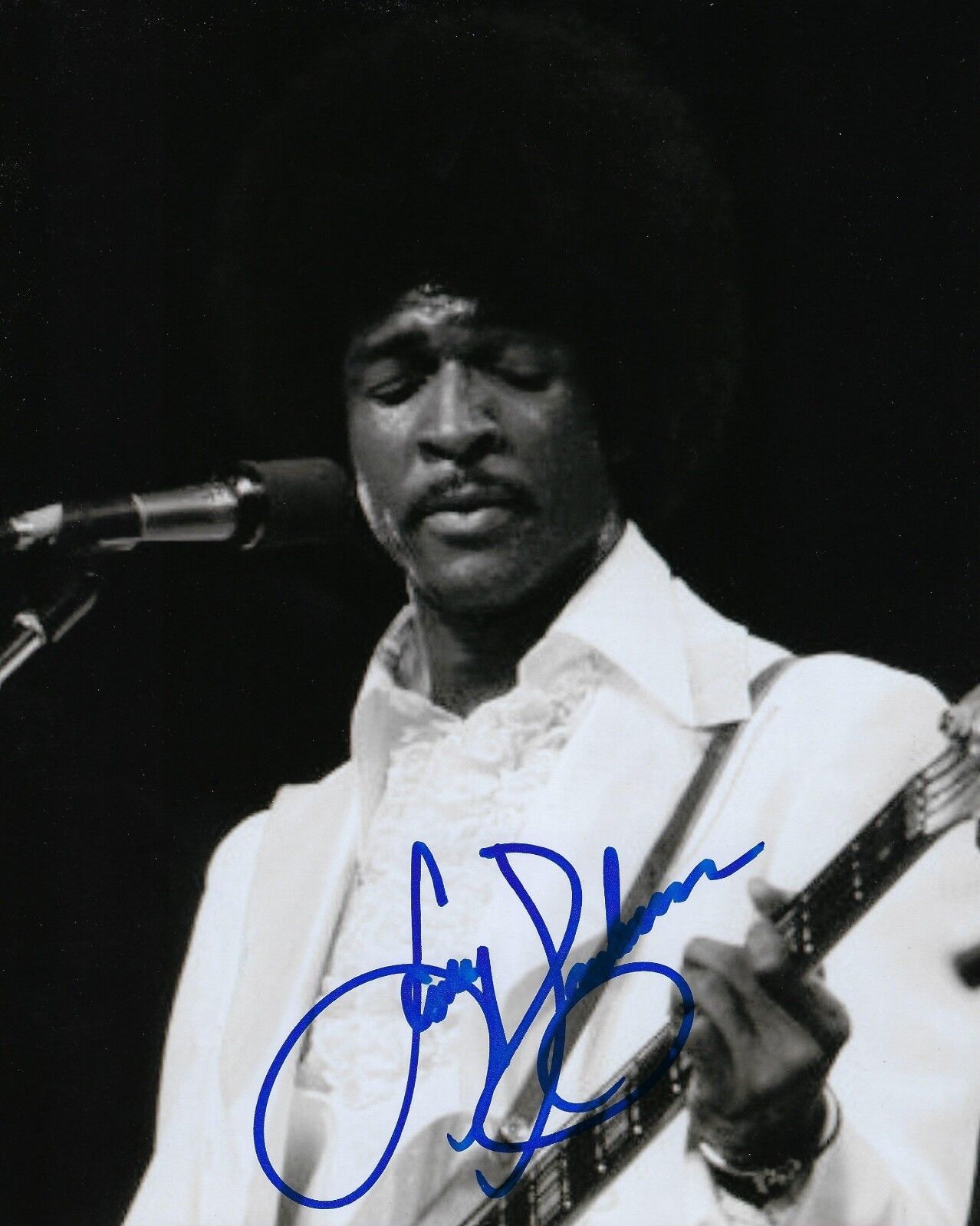 GFA Sly & the Family Stone * LARRY GRAHAM * Signed 8x10 Photo Poster painting L3 COA