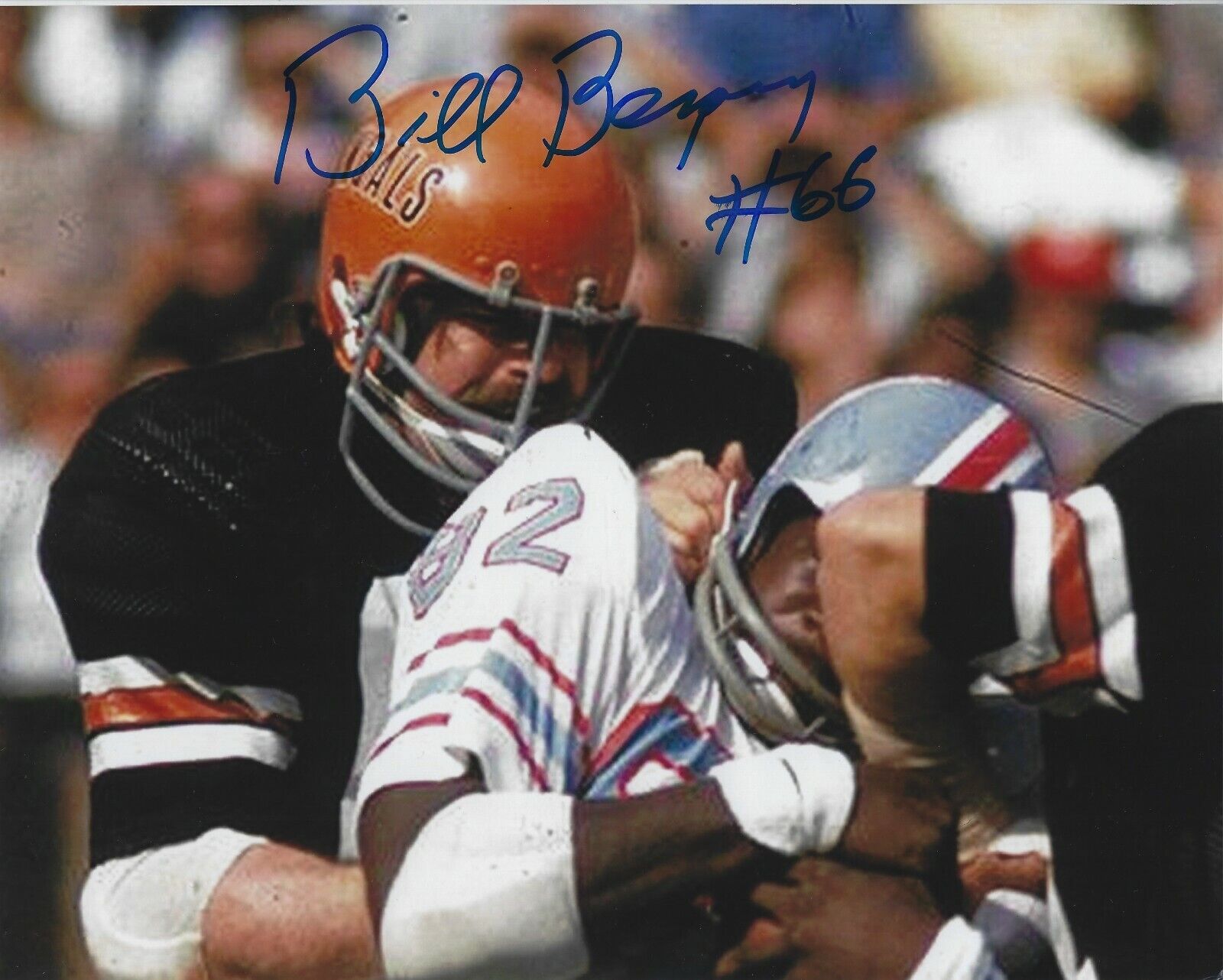 Autographed BILL BERGEY Cincinnati Bengals 8x10 Photo Poster painting w/COA