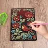 (US Local)Flower Bird Special Shaped Diamond Painting Journal Notebook for Adults