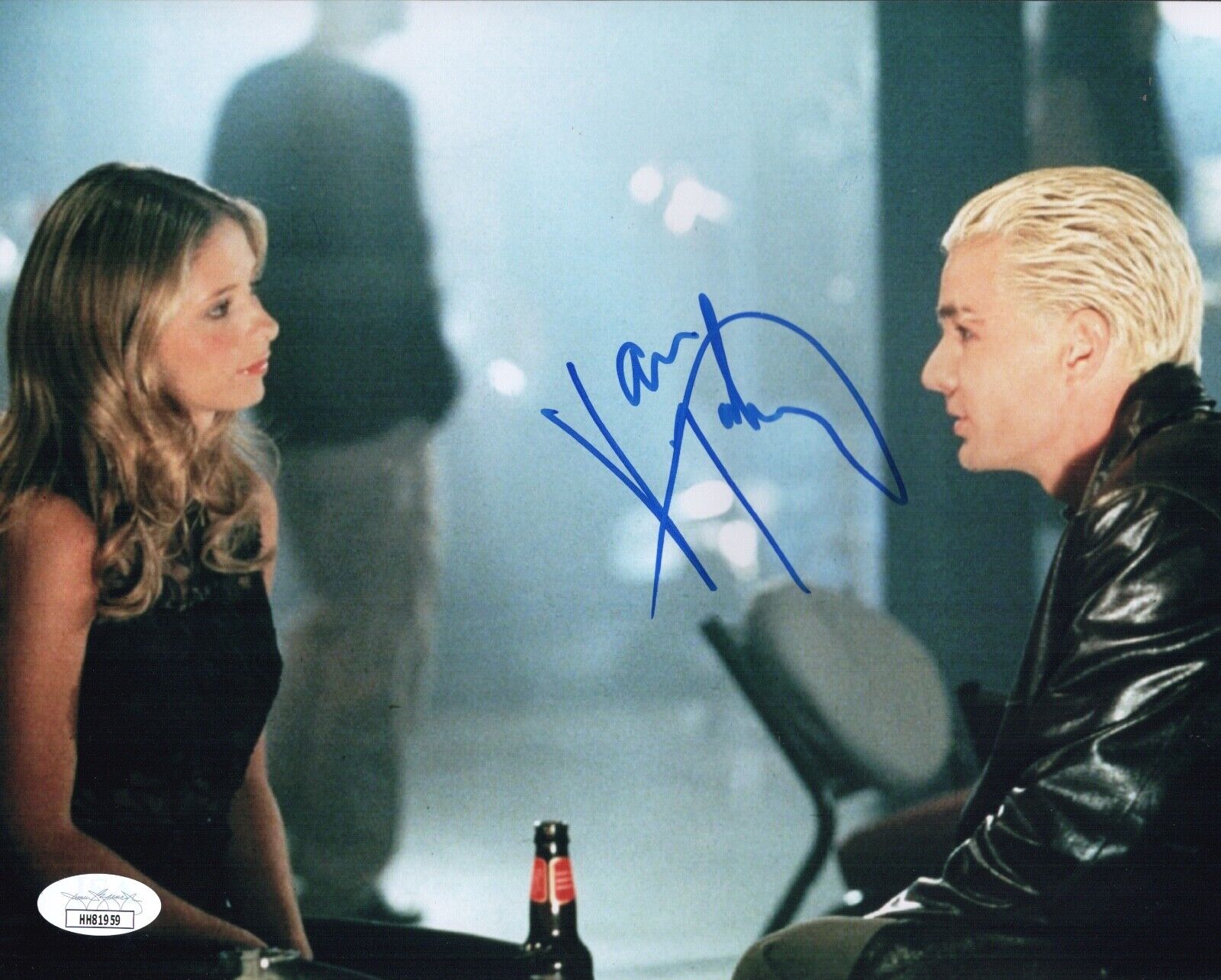 JAMES MARSTERS Signed SPIKE 8X10 Photo Poster painting IN PERSON Buffy Vampire JSA COA Cert