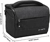 DSLR Camera Shoulder Bag Waterproof Portable Anti-Shock Digital Camera Case Compatible Protector for Camera Lens and Accessories