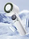 Portable Handheld Personal Turbo Fan USB Rechargeable Cooling Fan 100 Gear Speed