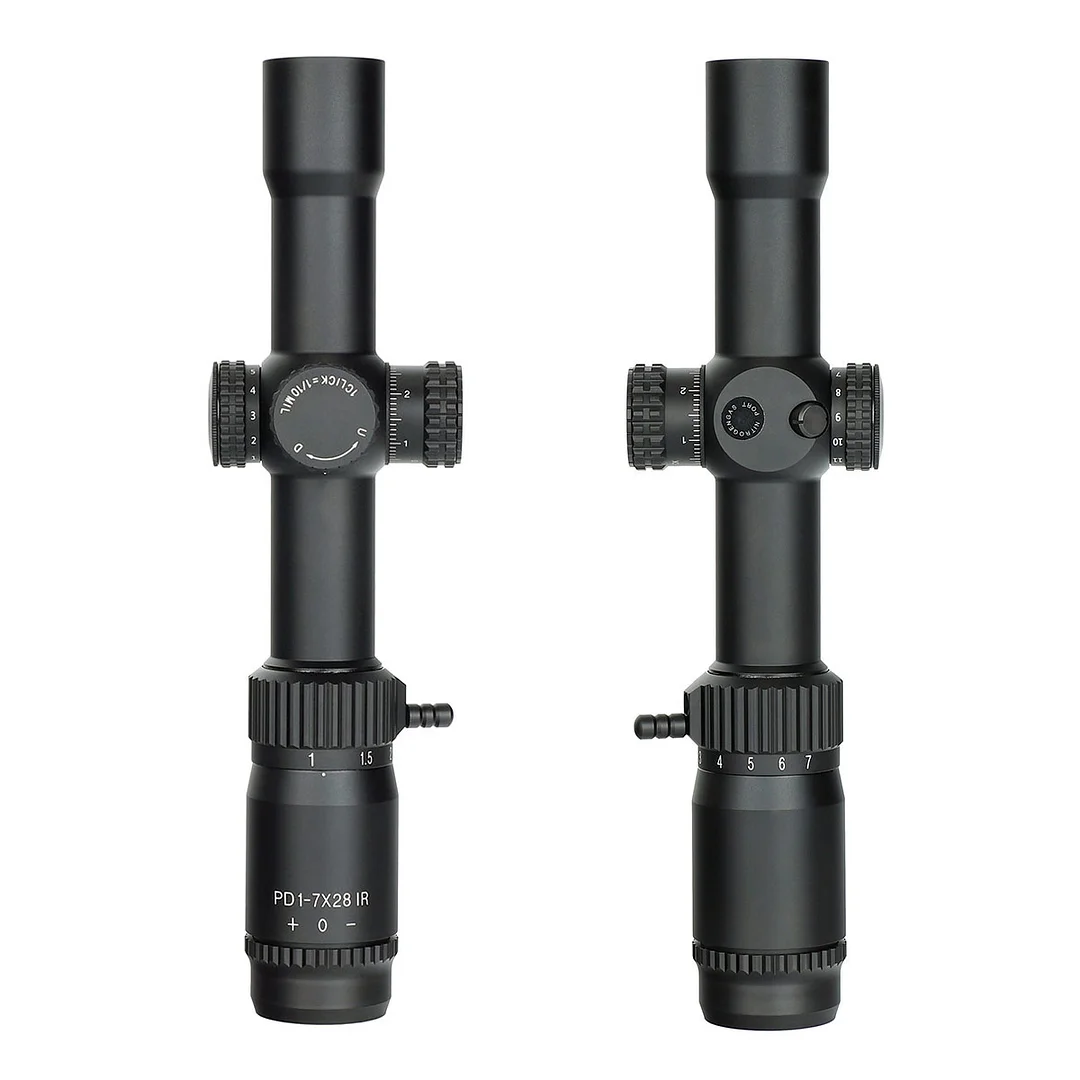 ohhunt® 1-7X28 IR 30MM SFP Red Illuminator Long Eye Relief Scope