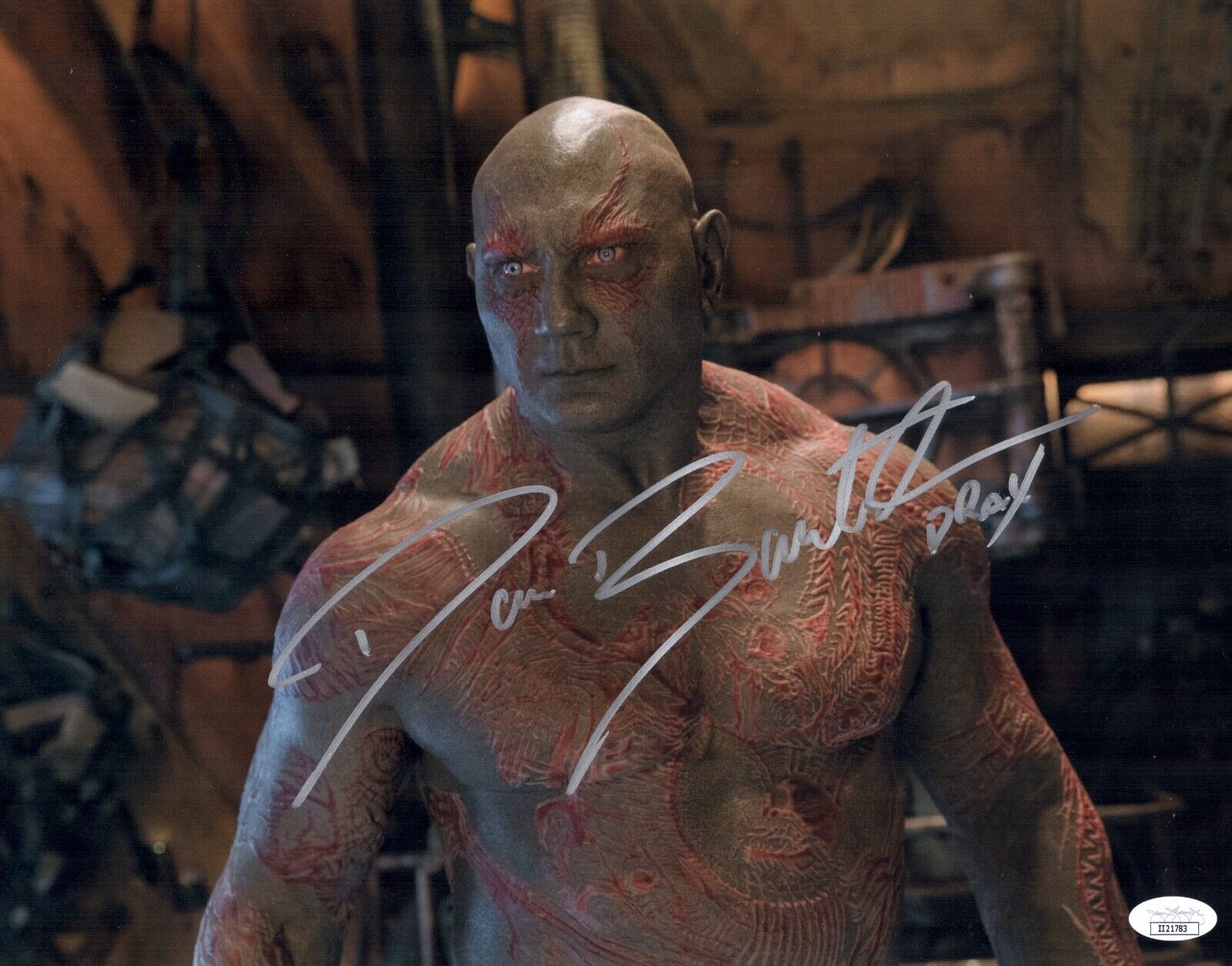 DAVE BAUTISTA Signed GUARDIANS OF THE GALAXY 11x14 Photo Poster painting Autograph JSA COA Cert