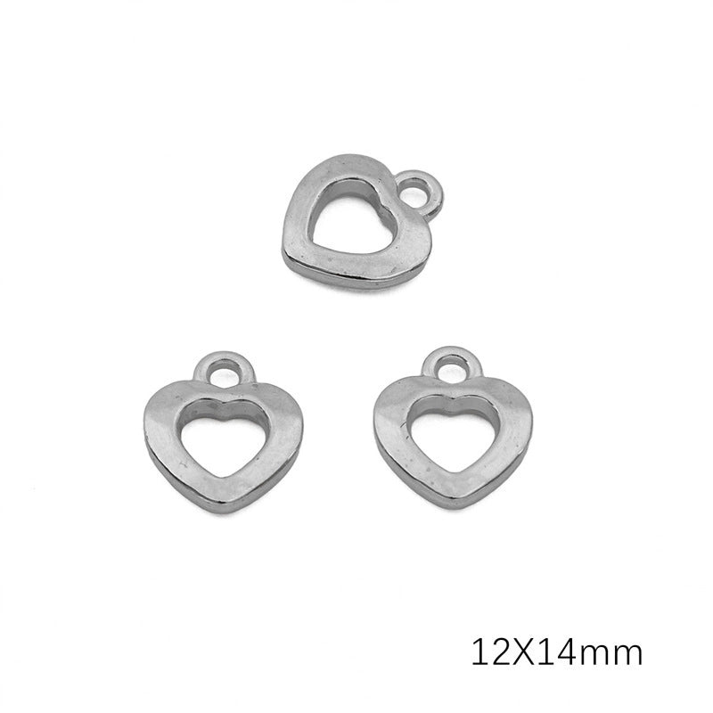 20 PCS/Package 304 Stainless Steel Solid Color Jewelry Accessories Pendant
