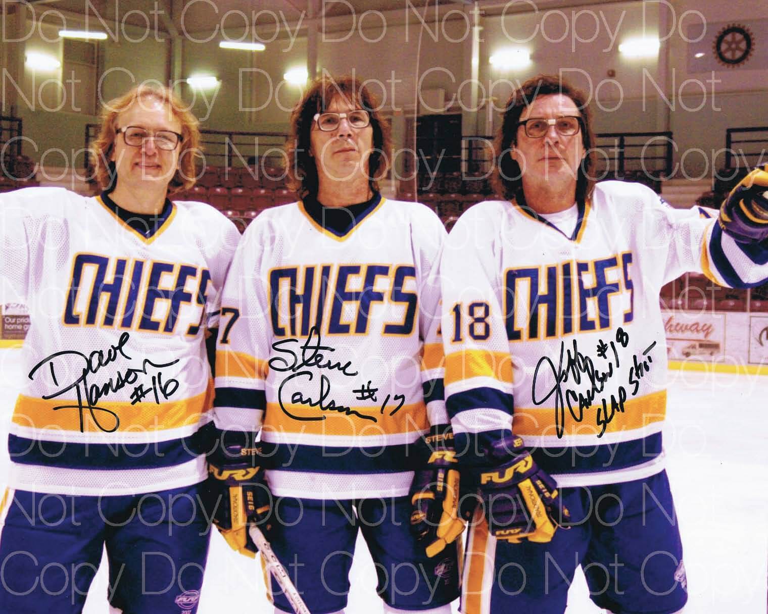 Slapshot Hanson Brothers signed 8X10 Photo Poster painting picture poster wall art autograph RP