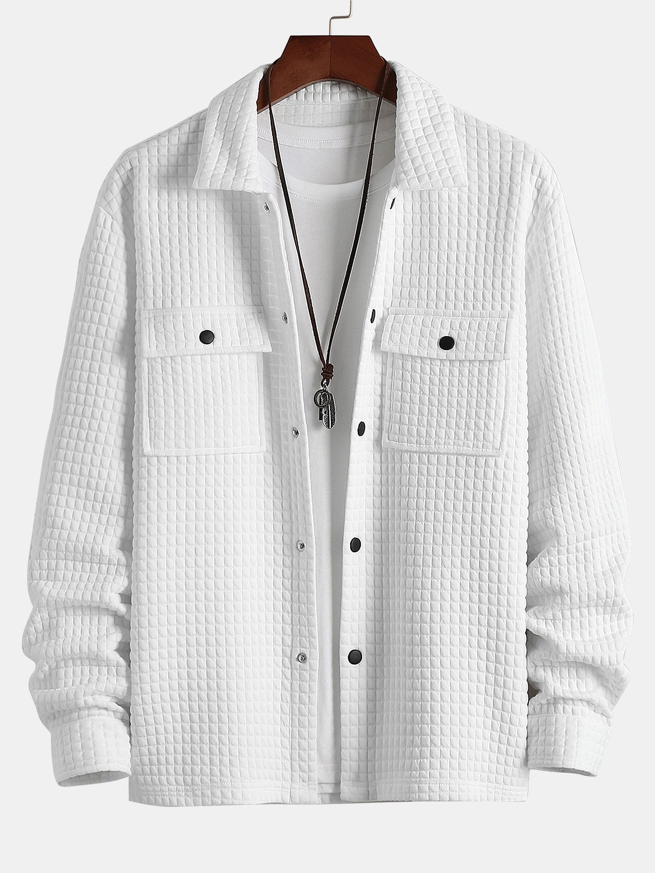 Quilted Jacquard Overshirt