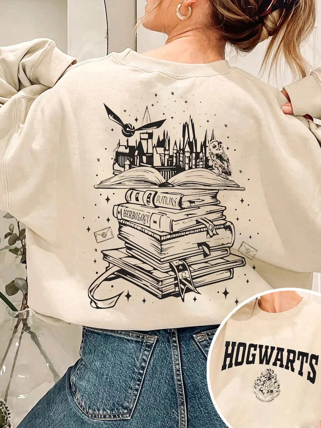Wizard Castle Book Sweatshirt / DarkAcademias /Darkacademias
