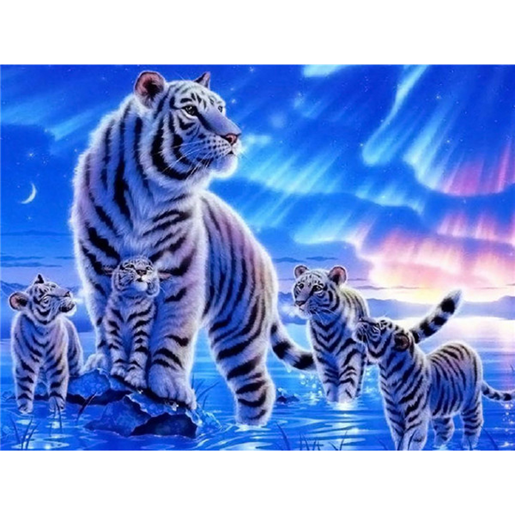 Tiger Animal 50*40cm(canvas) Full Square Drill Diamond Painting