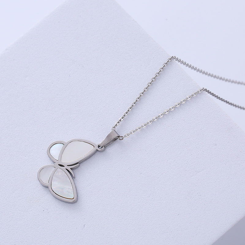 Women Diamond Mixed Color Chain Skull Zodiac Sign Titanium Steel Necklaces