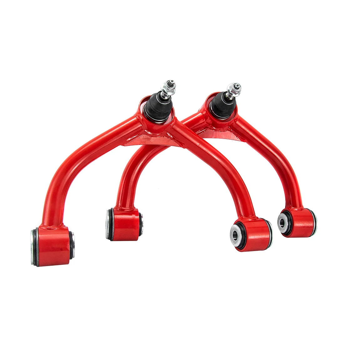Alloyworks Front Upper Control Arm 2-4" Lift For 2011-19 GMC Chevy 2500 3500 HD 8 Lug Red